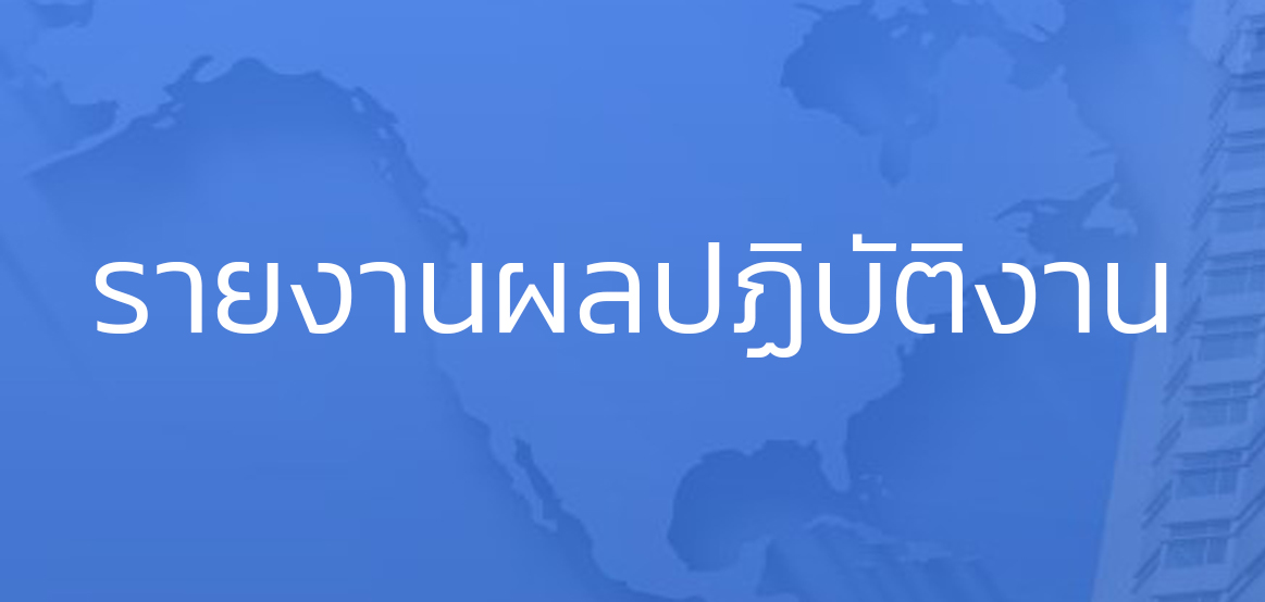 รายงานผลปฏิบัติงาน